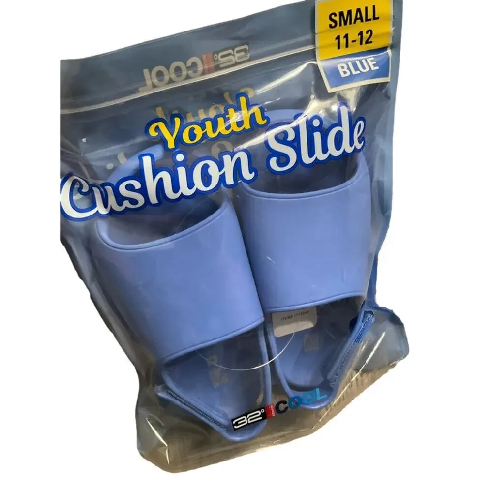 32 Degrees Girls Sandals Cushion Strap Ultra Soft Blue Small NIB